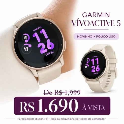 Relógio Garmin Vivoactive 5 marfim 