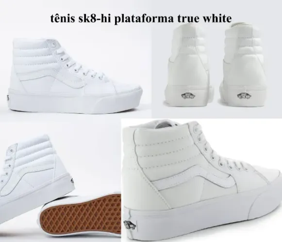Vans Original sk8-hi plataforma true white