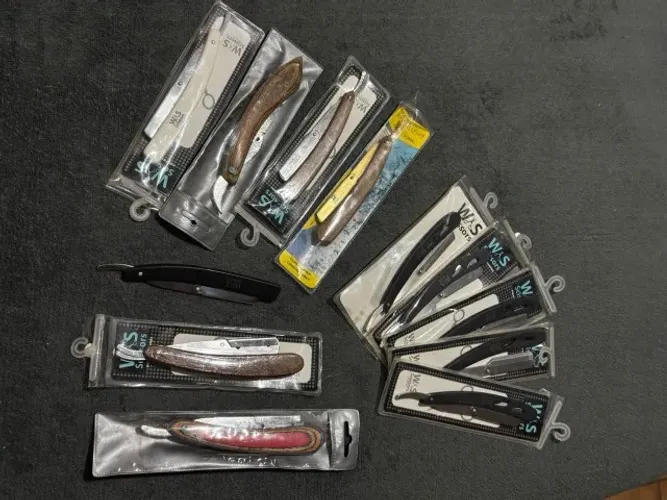 Kit de Navalhas para Barbearia / Cabelereiro