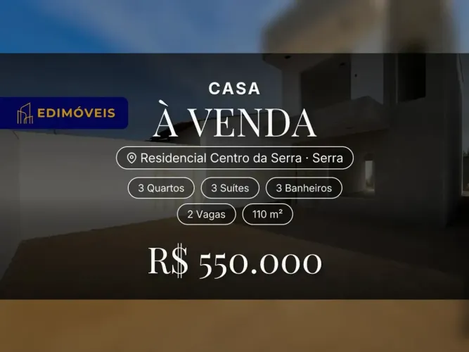 Seu novo lar no Residencial Centro da Serra: Casa 3 quartos em localização central
