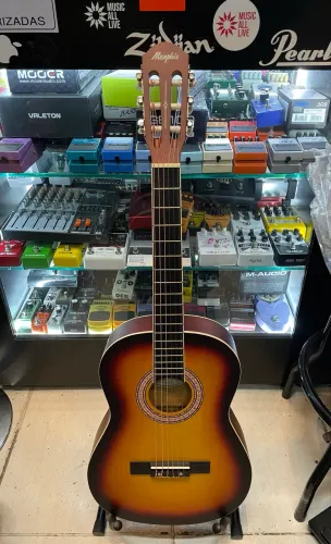 Violão Memphis Tagima nylon 3/4 criança e adolescente natural fosco Sunburst super oferta