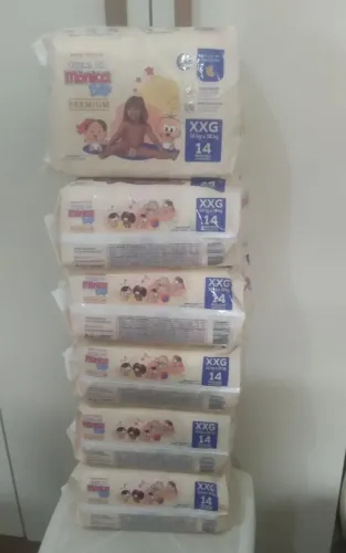 Fralda Mônica XXG 14und R$ 15,00 (pacote)