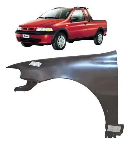 Para-lama Esquerdo Strada 2001 2002 2003 Com Furo