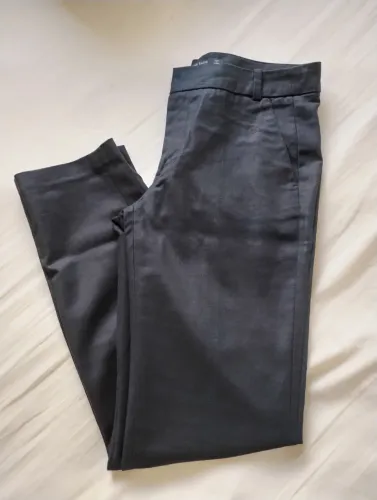 Calça Alfaiataria Algodão e Lycra Zara 