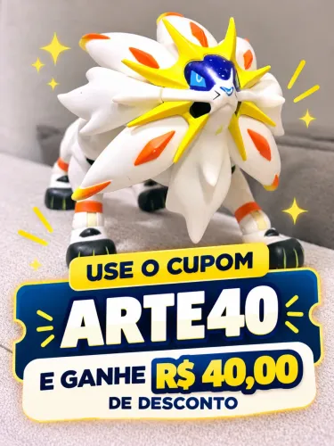Boneco Pokémon Solgaleo Articulado Lendário - Tomy