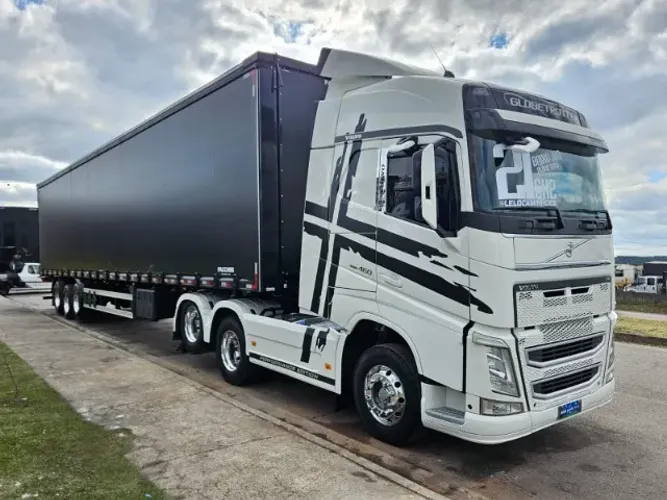 Volvo FH 460 6x2 Globetrotter Ano 21 Euro 5 Plano Ouro + Bau Facchini 0km com pneus 30 plt
