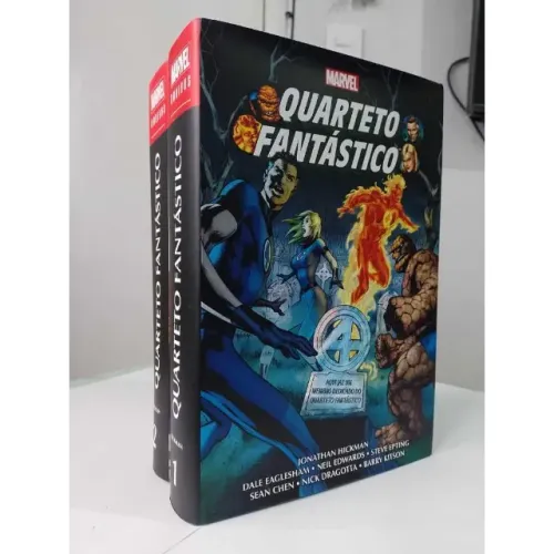 Quarteto Fantástico Vol. 01 E 02 (Omnibus) Por Jonathan Hickman (Leia a descrição)