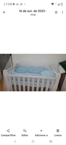 Estou fazendo doação de berço em otimo estado.