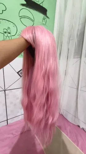 Peruca rosa