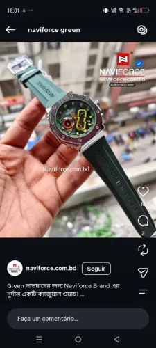 RELÓGIO CASUAL NAVIFORCE ORIGINAL