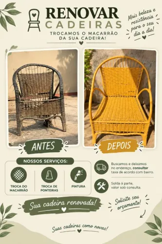 Reforma de cadeiras!