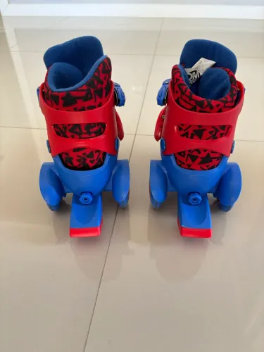 Patins Infantil Homem Aranha tamanho 25 ao 30