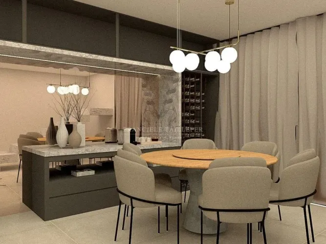 Sobrado a venda no Condominio Moradas do Vale, 186m² úteis, 3 suítes, escritório, decorado