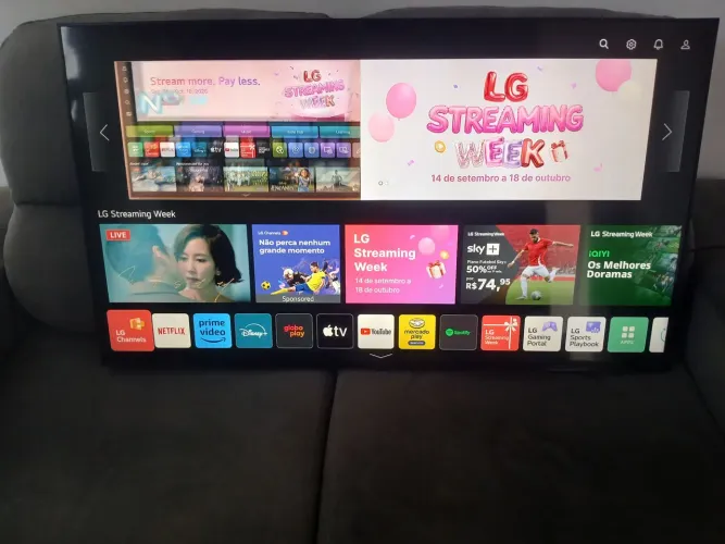 Vendo tv lg alexa 4k borda infinita de 50 polegadas no precinho pra hoje