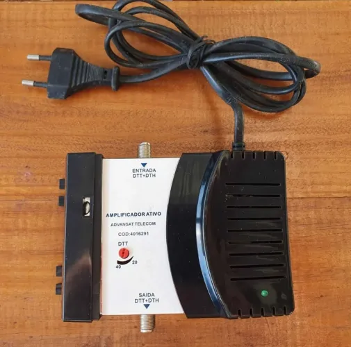 Amplificador de sinal de tv Ativo<br>ADVANSAT TELECOM