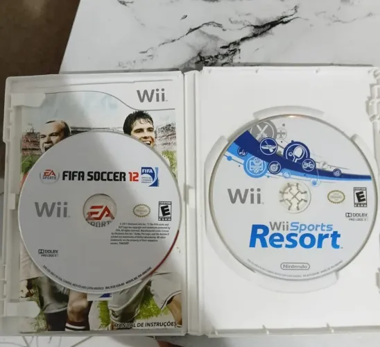 Fifa 12 + Wii Sports Resort ORIGINAIS para Nintendo Wii