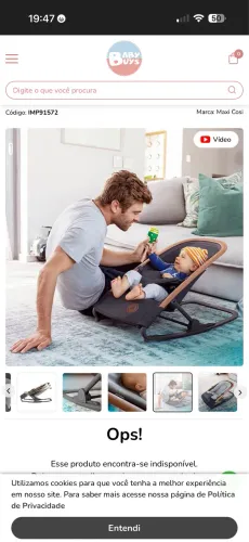 Cadeira de balanço bebê maxicosi