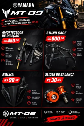 Peças para MT 09