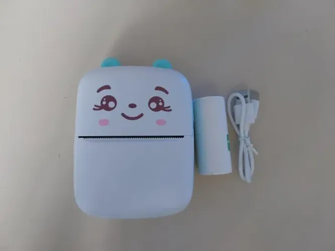 Mini Impressora Térmica Portátil Gatinho Etiqueta Sem fio