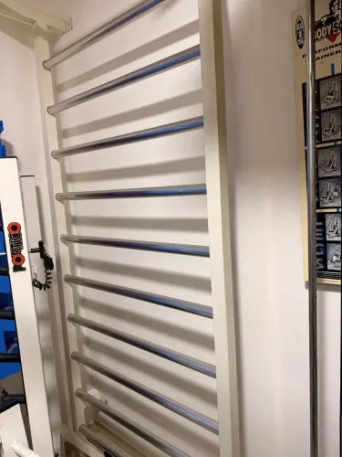 Espaldar Pórtico Fitness Profissional 2,20m c/ Barra Fixa, aço carbono de alta resistência