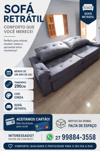 Sofá retrátil