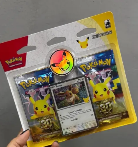 Blister celebração 30 anos Pokémon - Lacrado envio imediato