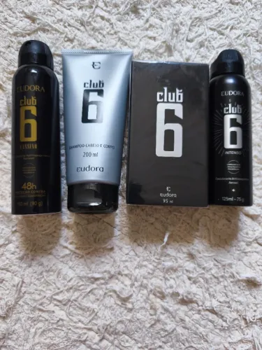 Cube 6 Eudora Perfume, 2 desodorantes e Shampoo corpo e cabelo. NOVOS /LACRADOS