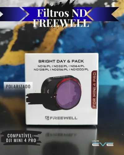 Filtros Polarizado Freewell para o DJI Mini 4 PRO, lacrado!