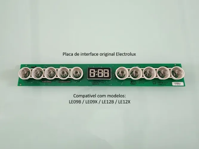 Placa interface original lava louças Electrolux LE09B / LE09X / LE12B / LE12X