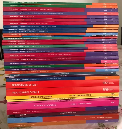 Livros Ensino Médio Sistema SAS 1º ano 