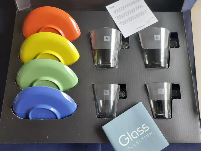 Jogo Xícaras Originais Nespresso Glass Espresso & Lungo 3384/4 12267988