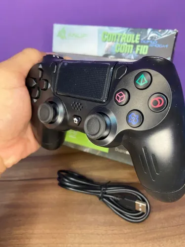 Controle Joystick com Fio para Ps4 KNUP