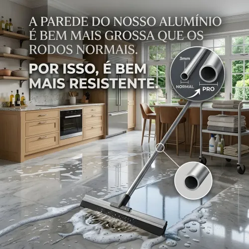 Rodo de alumínio reforçado!