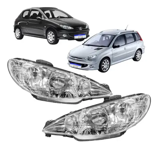 Farol Peugeot 206 2000 2001 2002 2003 2004 2005 2006 A 2010