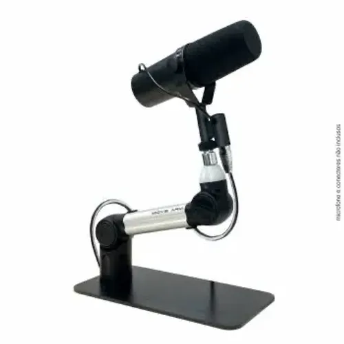 Dois Suportes de microfone pedestal Biquad