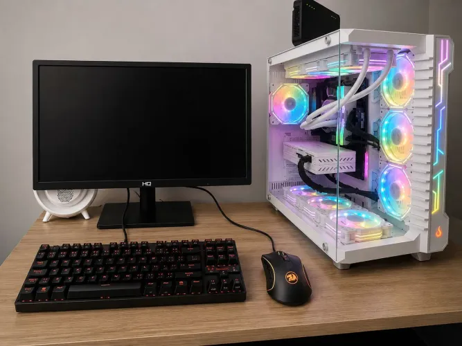 SETUP GAMER COMPLETO RGB  PRONTO PRA JOGAR 
