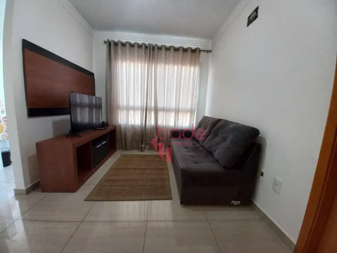 Apartamento Mobiliado para Alugar de 01 Dormitório no Bairro Residencial Flórida em Ribeir