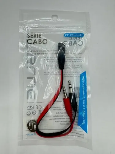 Cabo de Audio P3 Fêmea Para P2 Macho - Entrega Grátis