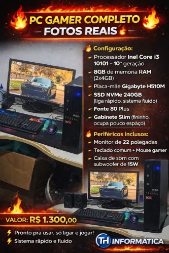 Pc gamer completo barato