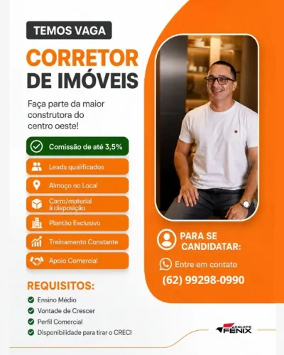 Vaga para Corretor de Imoveis