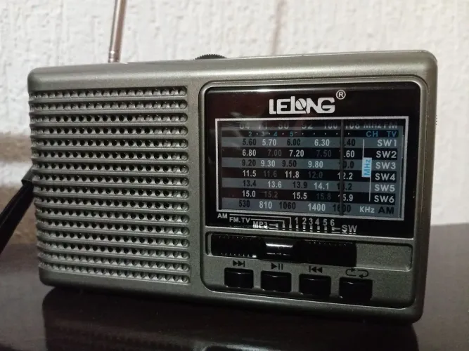 Radio Lelong am fm sw multibandas bateria novo sensacionsl