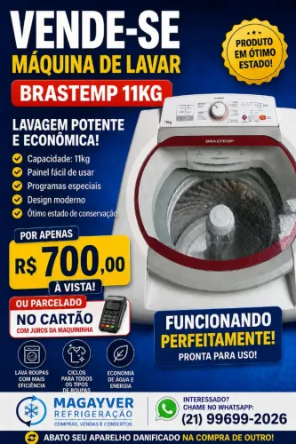 Maquina de Lavar Brastemp 11 Kilos ,Muito Nova !!!