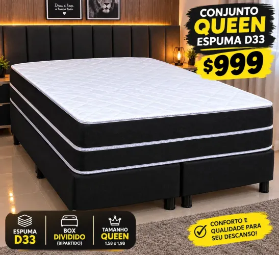Conjunto Queen espuma d33