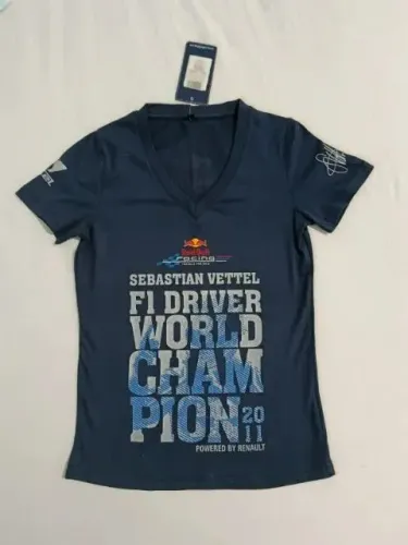 Camisa Feminina Red Bull Racing 2011 - Sebastian Vettel - Original 