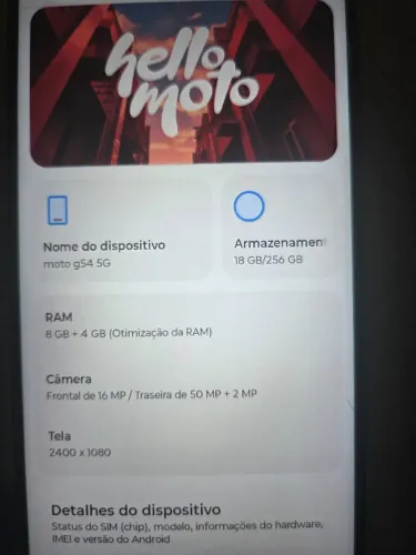 Smartphone moto g54