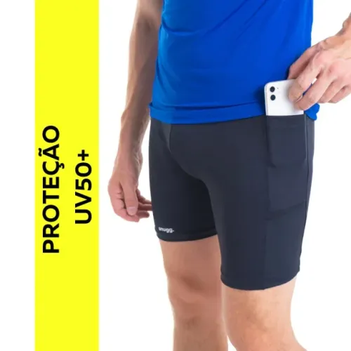 Bermuda Unissex Segunda Pele COM Bolso.