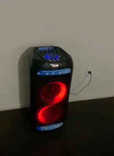 Caixa de som Bluetooth Philips 1300W, Bivolt preto