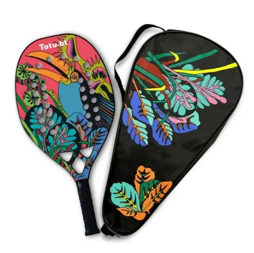 Raquete Beach Tennis Tatu-bt Arte Tucano 3K Nova 