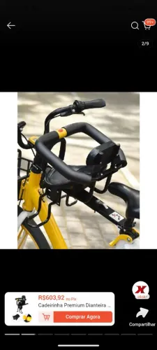 Cadeirinha para bicicleta