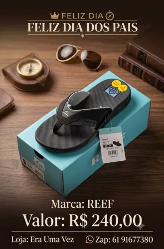 Sandália masculina reef